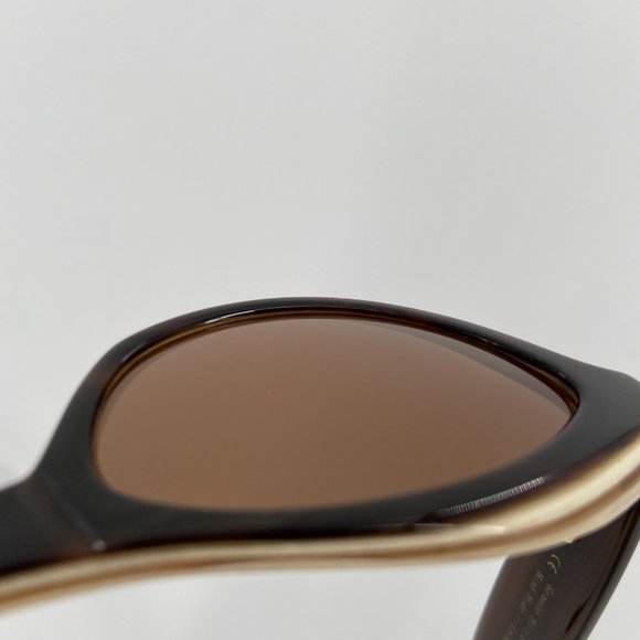 MORGENTHAL FREDERICS Stephanie REAL Buffalo Horn Cat Eye Sunglasses Brown Frames - Picture 11 of 15